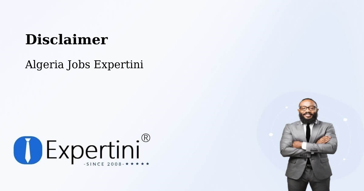 Disclaimer – Beni Mester - Algeria Jobs Expertini